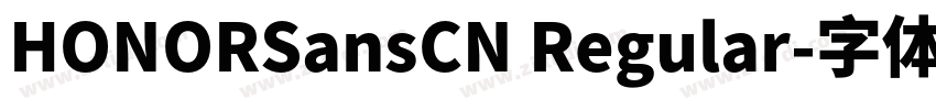 HONORSansCN Regular字体转换
